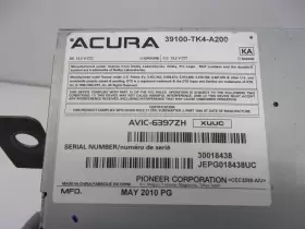 51689 ACURA Navigation Radio Receiver Cd Player Climate Tl #2