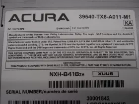 59491 ACURA Navigation Radio Receiver Cd Player Ilx Satellite #3