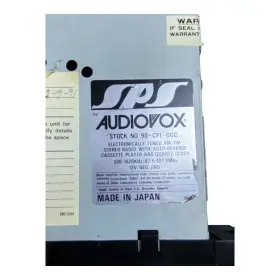92-CPI-CXD AUDIOVOX Am Fm Stereo Radio Cassette Player Yorker #3