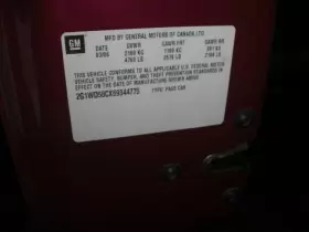 638-00134 CHEVROLET Audio Am Fm Cd Impala