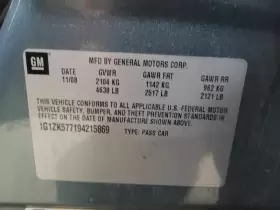 638-02837 CHEVROLET Audio Radio Am Fm Stereo Cd Malibu #2