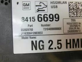 84156699 CHEVROLET Radio Audio Receiver Control Module Chevy #2