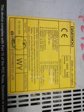 638-57569B DAEWOO Lanos Radio Am Fm Cassette