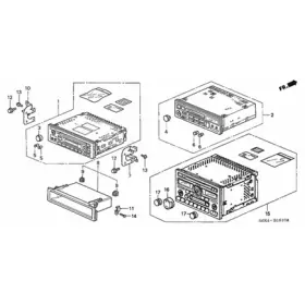 Honda 39100-s0x-a20 Tuner Assembly Auto Radio 39100 S0 X A20 For