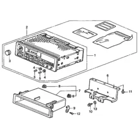 39100-SV5-A40 HONDA Tuner Auto Radio Anti Theft Panasonic