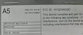 39540-THR-A522-M1 HONDA Radio Tuner Odyssey #2