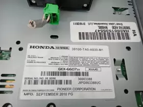 51935 HONDA Radio Dual Zone Temperature Control Navigation #3