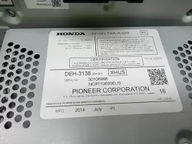 72095 HONDA Cd Player Radio Control Panel Accord #2