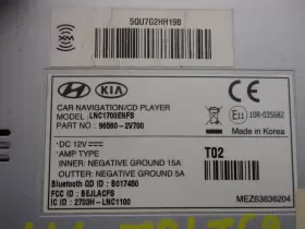 638-52304 HYUNDAI Bluetooth Navigation Radio Receiver Cd #2