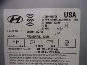 638-74093 HYUNDAI Bluetooth Navigation Radio Receiver Cd #2