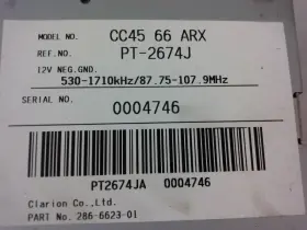 638-58995 MAZDA Audio Radio Am Fm Cd Disc Dash #2