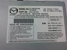CX-9 MAZDA Audio Radio Receiver Bluetooth Am Fm Cd #3