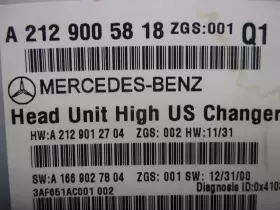 638-59500 MERCEDES Bluetooth Navigation Radio Receiver Cd #2