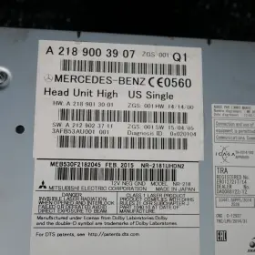 A2189003907 MERCEDES Cls Radio Cd Controller Dash #2