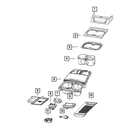 68493753AB MOPAR Usb Port 2500 Ram