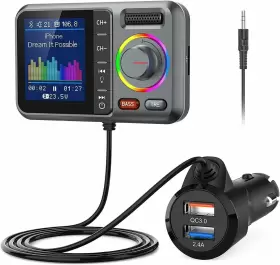 KM28 NULAXY Bluetooth Fm Transmitter Car Wireless Tf