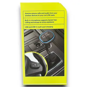 100130570 ONN Voice Car Fm Transmitter Remote Control Apps #3