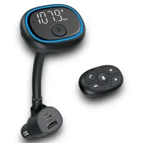100130570 ONN Voice Car Fm Transmitter Remote Control Apps
