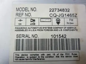638-01622C SATURN Audio Am Fm Cd Player Single Disc Ion