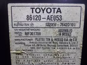 86120-AE053 TOYOTA Radio Receiver Cd Player Sienna #3