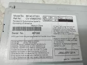 57043 TOYOTA Venza Radio Receiver Display #2