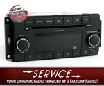 Remanufacture Service For 2009-2011 Dodge Jeep Radio Am Fm Cd P05091224ad Res. Fixed Price $157.25.