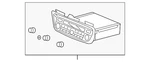Genuine Honda Radio Control Unit 39100-shj-a91. Fixed Price $815.62.