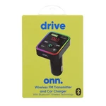 Onn Bluetooth Fm Transmitter Car Charger Lcd Screen 100079037 Led Usb-c Iphone. Fixed Price $9.99.