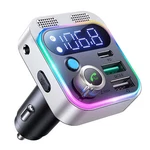 Bluetooth 5.0 Fm Transmitter Car Adapter With Aux Bass Boost 3-port Charger - Wi. Fixed Price $15.54.