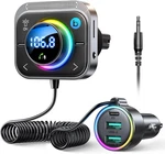 Joyroom 96w Fm Transmitter Bluetooth 5.4 Car Adapter Aux With 3 Charging Ports P. Fixed Price $32.35.